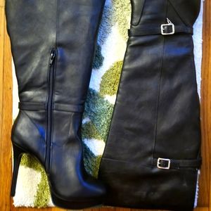 Thalia Sodi Womens Carulap Boots Black Platform Heels 9W